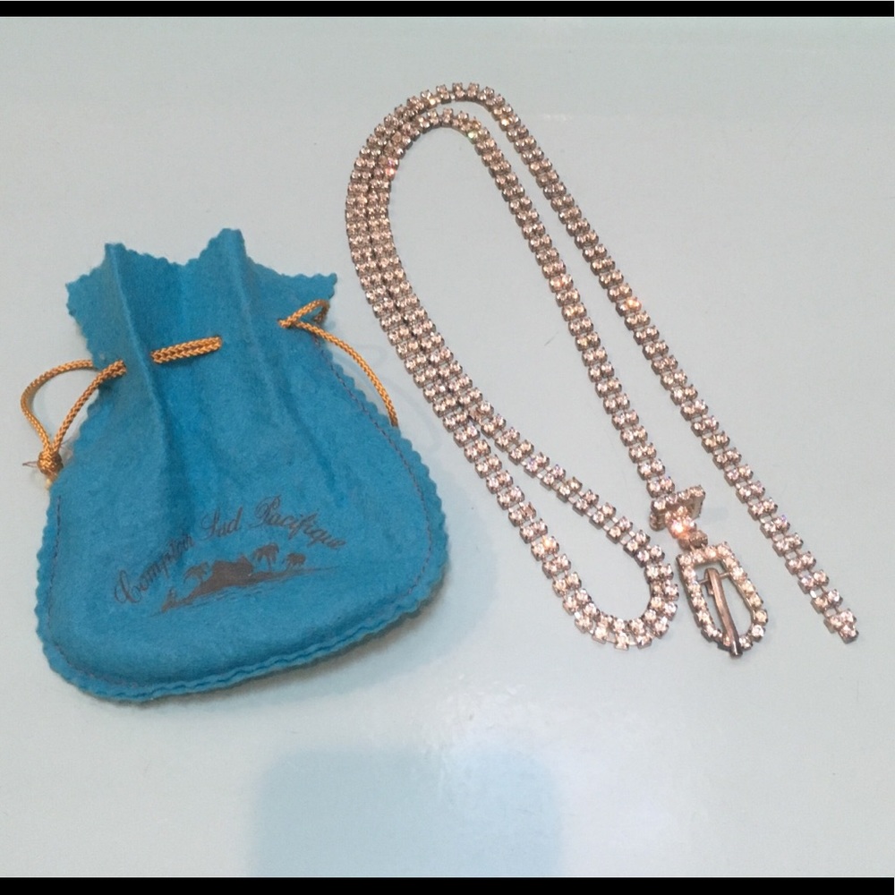 Gorgeous diamond rhinestone belt with pouch